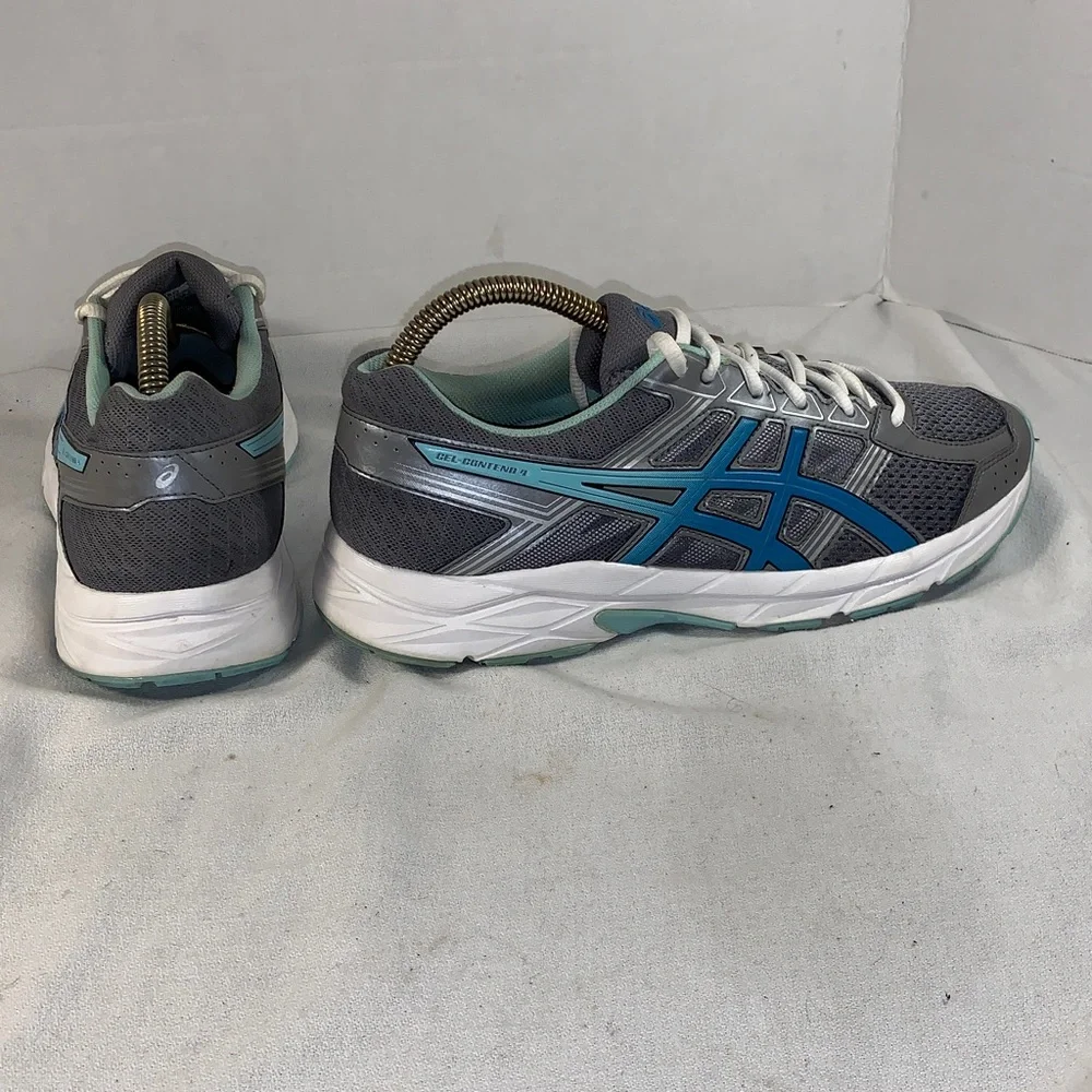 Asics Men’s Gel-Contend 4 Silver/Teal/White Running Shoes